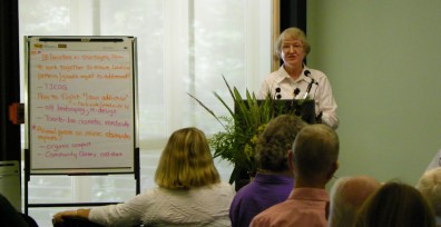 Alice speaking at the 2009 Environmental Summit